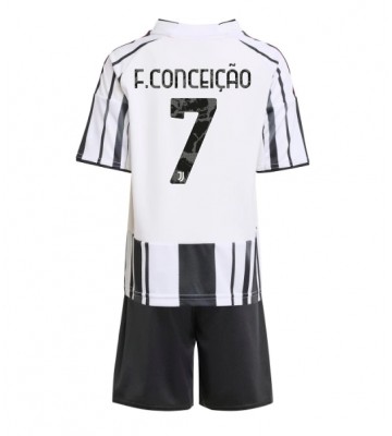 Juventus Francisco Conceicao #7 Hjemmebanetrøje Børn 2025-26 Kortærmet (+ Korte bukser)